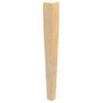 Designs of Distinction - 42-1/4" Tall 2 Sided Square Tapered Bar Table Leg, Cherry - Our 42-1/4" tapered Bar Column wood legs offers stylish support for kitchen cabinets. The BW530310 wood leg is offered in 4 different wood species. Wood legs come unfinished, so that you can stain or match the leg to your desired finish.