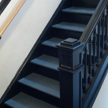 black stairway