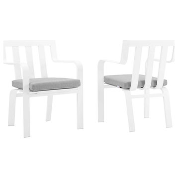 Baxley Outdoor Patio Aluminum Armchair Set of 2 by Modway
