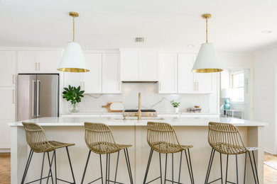 Inspiration for a coastal kitchen remodel in Other