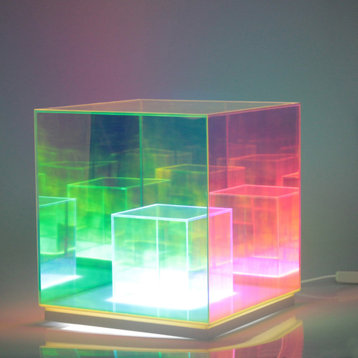 Infinity Magic Cube LED Lamp Contemporary Table Decor
