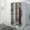 Manhattan 59" or 71" Wardrobe Cabinet, White With Glass doors, 59" Wide