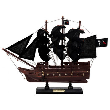 Wooden Blackbeards Queen Annes Revenge Black Sails Model Pirate Ship 12''