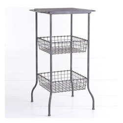 Tiered Basket Side Table - Side Tables And End Tables