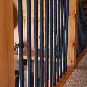Log Home Staircase