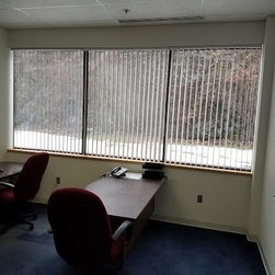 Vertical Blinds in Commercial Setting - Vertical Blinds