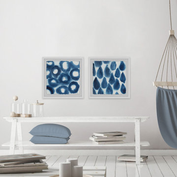 Indigo Bleed VII Diptych