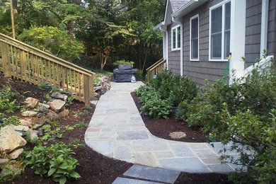 Outdoor landscaping and hardscape work