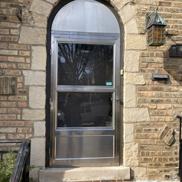 Round Top Security Storm Door / BEFORE
