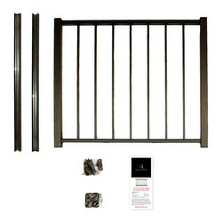 Bronze Powder Coated Aluminum Preassembled Deck Gate Kit - Products