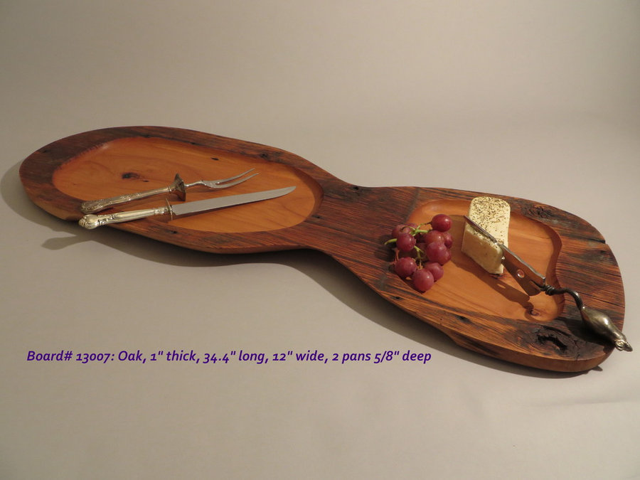 Hand-Carved Oak Serving & Cutting Board