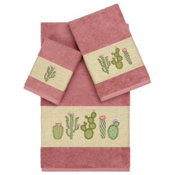 Mila 3 Piece Embellished Towel Set