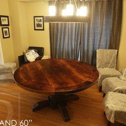 Round Reclaimed Wood Tables - Dining Tables
