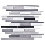 Long Random Bar Silver Aluminum Tile - Contemporary - Mosaic Tile - by ...