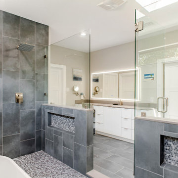 Contemporary Costal Bathroom Addition