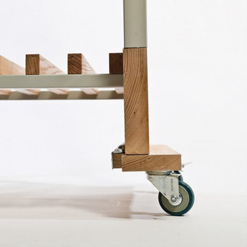 Portable Kitchen Island - wheels out