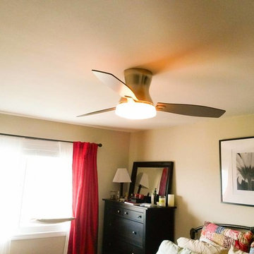 Wire New Ceiling Fan Locations and Install Ceiling Fans