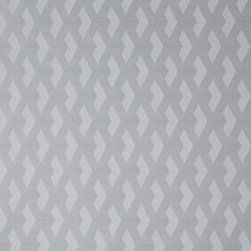 Oblique Silver from the House Beautiful Roller Blind Collection by Hillarys - Roller Shades
