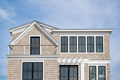 Inspiration for a coastal exterior home remodel in Other