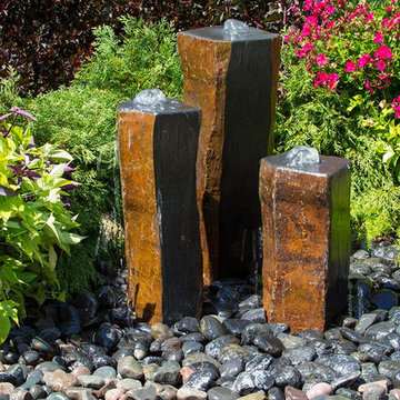 Polished Tops & 1 Side Basalt Fountain Kit