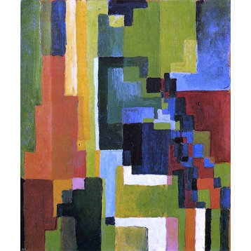 August Macke Colored Forms II, 20"x25" Wall Decal