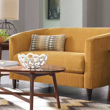 Deco Premier Loveseat by La-Z-Boy shown in Topaz