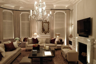 This is an example of a traditional living room in London.