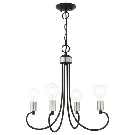 LIVEX LIGHTING 42924-04 Bari 4-Light Chandelier