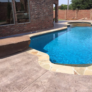 Small Custom Pool with Waterfall