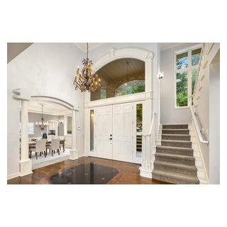 Elegant Mercer Island Waterfront Home - Transitional - Entry - Seattle ...