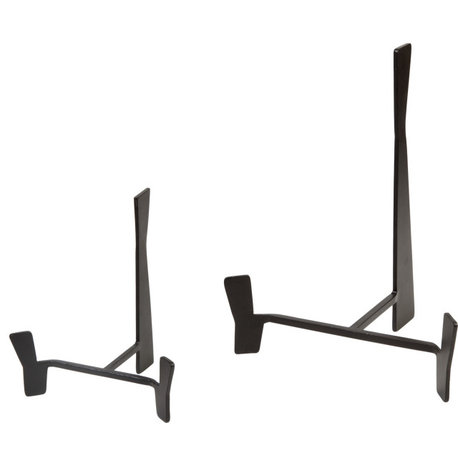 Plate Stand - Black, Brown Powder Coat, Large