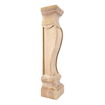 German Romanesque Wood Fireplace / Mantel Corbel.8 x 7 x 36.Species:Maple.