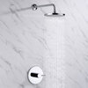 Luxier SS-B01-T Rainfall Shower Faucet Set, Chrome