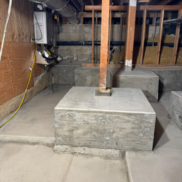 Basement Concrete with Structural Support - Room 4