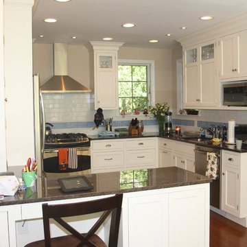 Efficient Small White Kitchen
