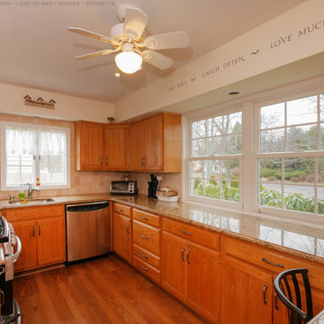 New Windows with Grilles in Charming Kitchen - Renewal by Andersen Long Island