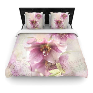 104 x 88, Kess InHouse Li Zamperini Mint Teal GreenKing Cotton Duvet Cover
