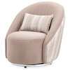 Lucca Velvet Swivel Chair Malt/Tan