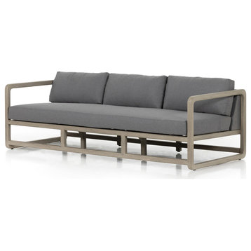 Callan Weathered Grey Outdoor Sofa-90"