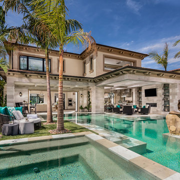 Custom Toll Brother Model Home Pools