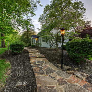 Front Natural Flagstone Walkway