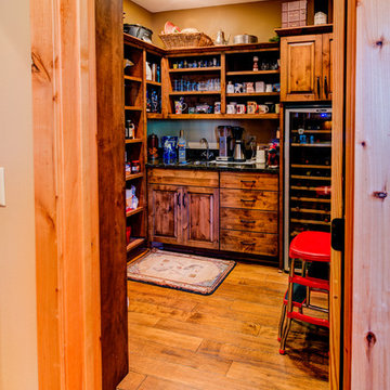 Butlers pantry with wine storage