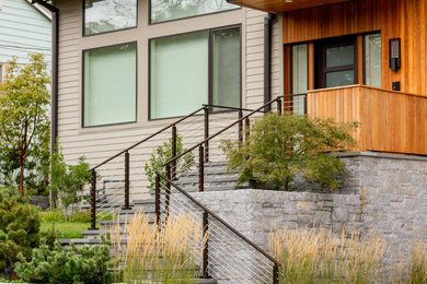 This is an example of a contemporary landscaping in Boston.