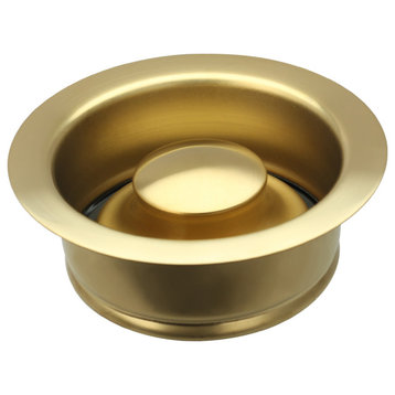Copper Kitchen Sink Garbage Disposal Flange Stopper, Brushed Gold