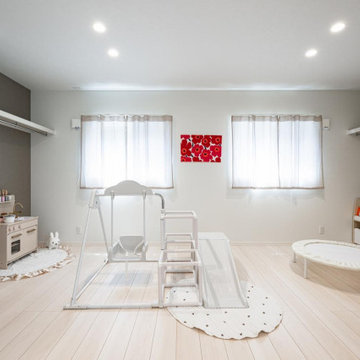ベージュで統一されたインテリアが秀麗な北欧モダンの平屋/施工例145