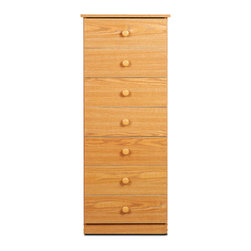 Prepac Edenvale Oak 7-Drawer Lingerie Chest - Dressers