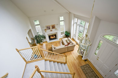 Minimalist living room photo in Seattle