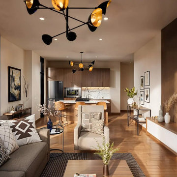 Designing Dreams: Crafting Stunning Living Rooms and Kitchens in Moscow, Russia