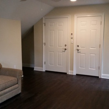 Recent project. Attic storage to game room. Before and after