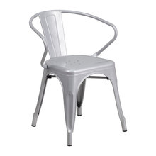Grey bistro chairs